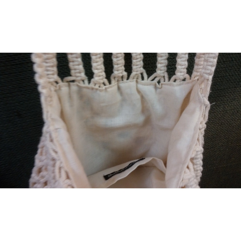 Mid Century Crochet Purse with handles, Giannini handbag - Picture 3 of 5